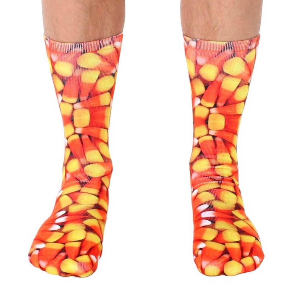 🌻 3 for $20 🌻Living Royal Candy Corn Print Socks